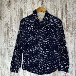 Max Mara Weekend Silk Polka Dot Print Button-Up Women’s Sz 6